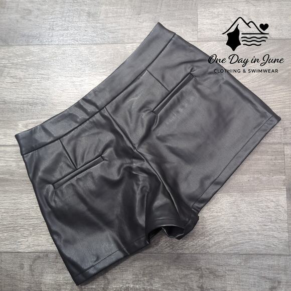 Altar'd State Black Faux Leather Shorts - Picture 7 of 7